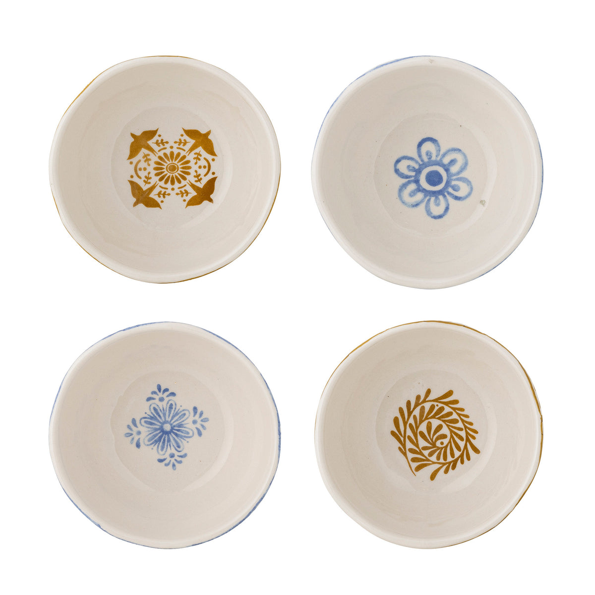 Milton Schale, Blau, Steingut in Blau präsentiert im Onlineshop von KAQTU Design AG. Schale ist von Creative Collection