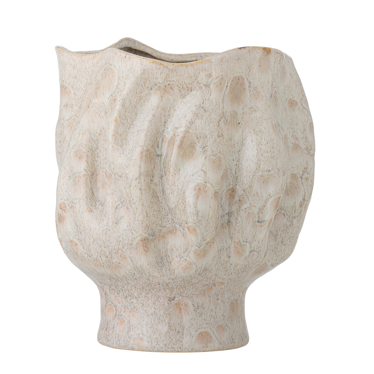 Adair Vase, Weiss, Steingut in Weiss präsentiert im Onlineshop von KAQTU Design AG. Vase ist von Bloomingville