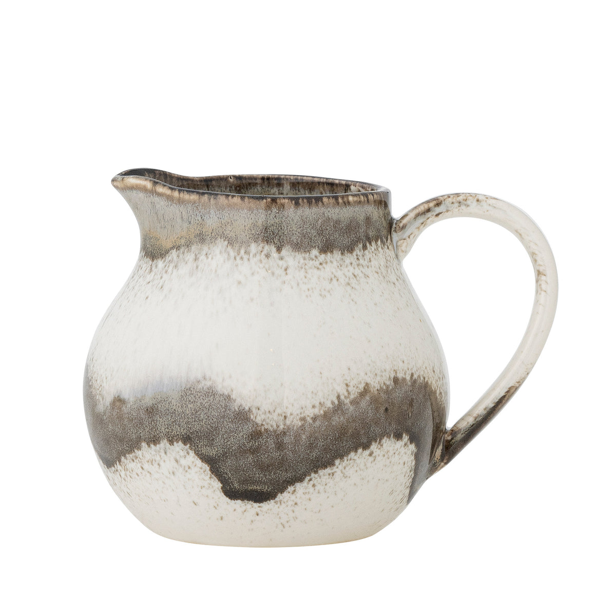 Paula Milchkännchen, Grau, Steingut in Grau präsentiert im Onlineshop von KAQTU Design AG. Milchkanne / Saucier ist von Bloomingville