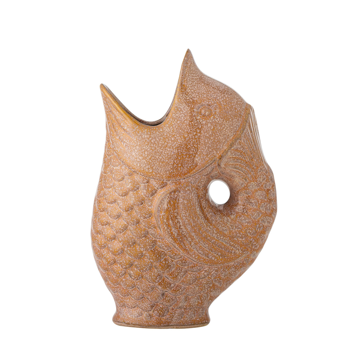 Harvey Vase, Braun, Steingut in Braun präsentiert im Onlineshop von KAQTU Design AG. Vase ist von Creative Collection