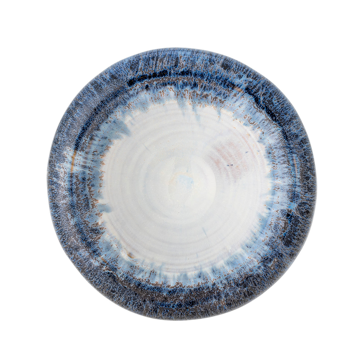 Finna Schale, Blau, Steingut in Blau präsentiert im Onlineshop von KAQTU Design AG. Schale ist von Bloomingville