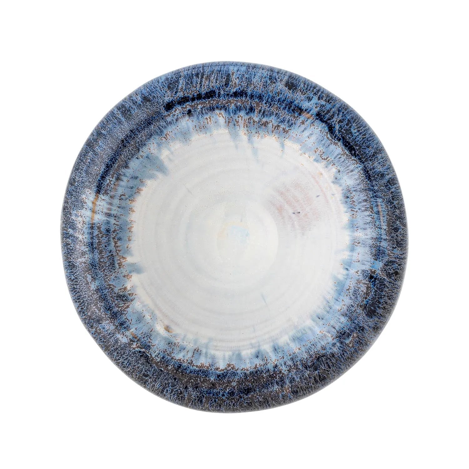 Finna Schale, Blau, Steingut in Blau präsentiert im Onlineshop von KAQTU Design AG. Schale ist von Bloomingville