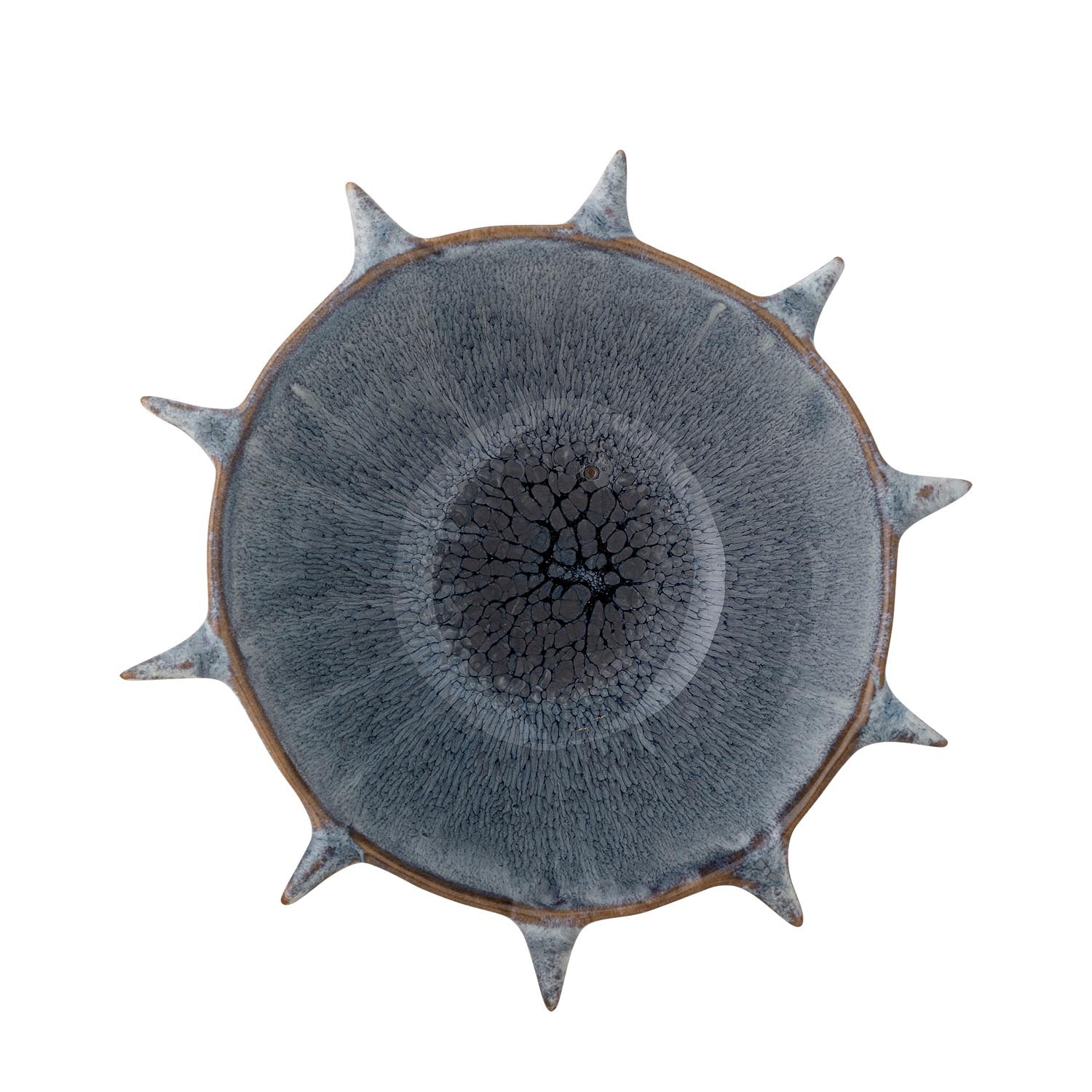 Edie Schale, Blau, Steingut in Blau präsentiert im Onlineshop von KAQTU Design AG. Schale ist von Bloomingville