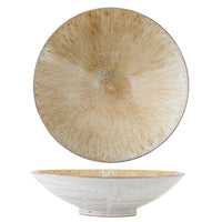 Saskia Schale, Beige, Steingut