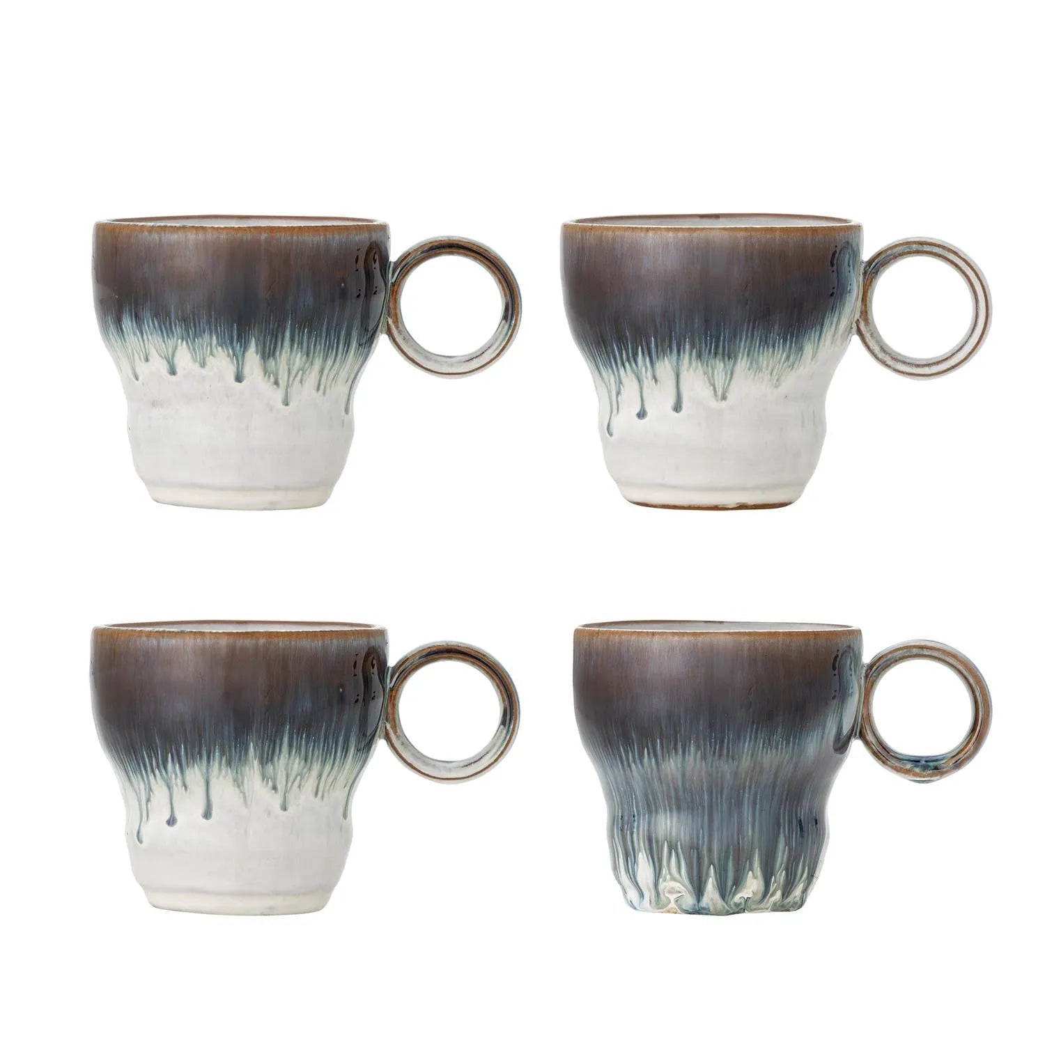 Nigel Tasse, Blau, Steingut in Blau präsentiert im Onlineshop von KAQTU Design AG. Tasse ist von Bloomingville