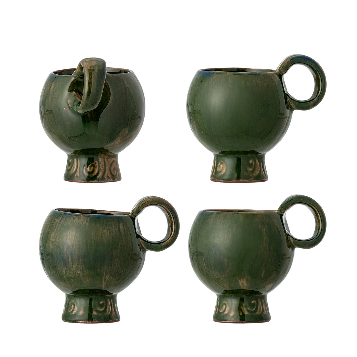 Avonlea Tasse, Grün, Steingut in Grün präsentiert im Onlineshop von KAQTU Design AG. Tasse ist von Bloomingville