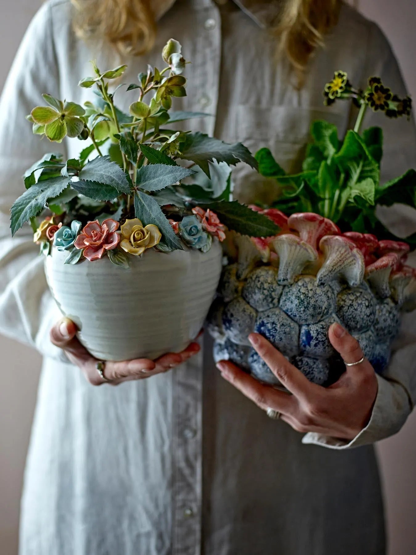 Maidan Blumentopf, Rose, Steingut in Rose präsentiert im Onlineshop von KAQTU Design AG. Blumentopf ist von Creative Collection