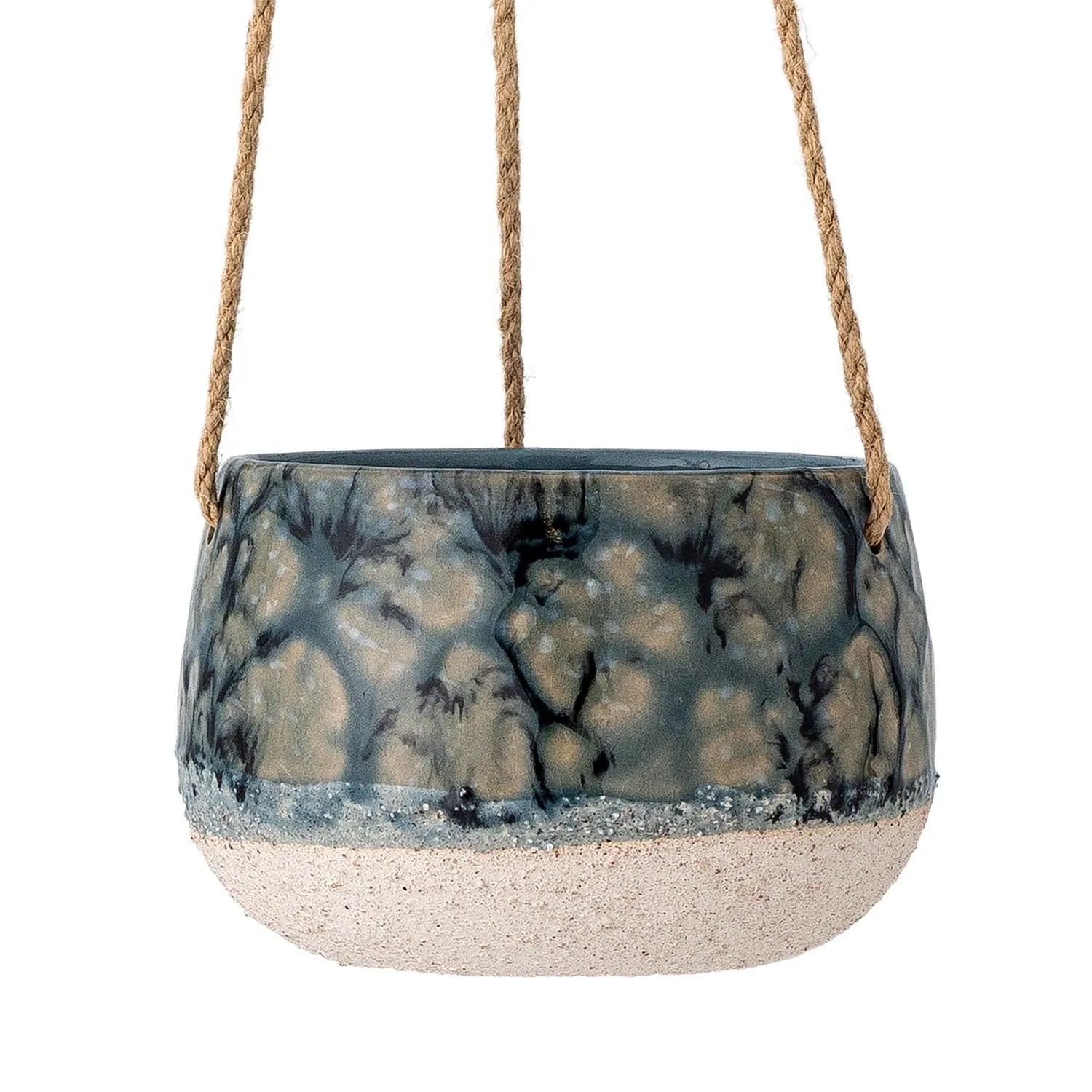 Mowbray Blumentopf, hängend, Blau, Steingut in Blau präsentiert im Onlineshop von KAQTU Design AG. Blumentopf ist von Creative Collection