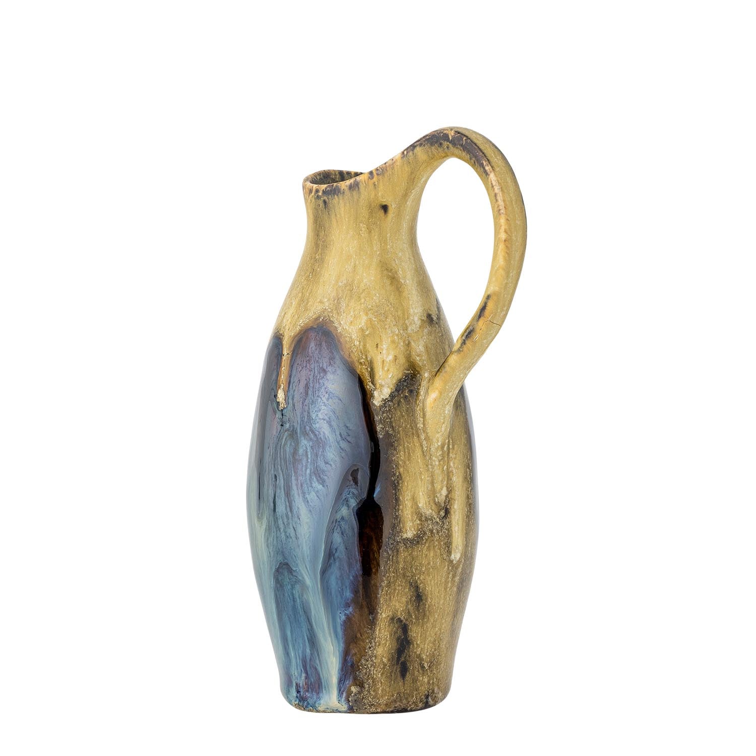 Jenkins Vase, Gelb, Steingut in Gelb präsentiert im Onlineshop von KAQTU Design AG. Giesskanne ist von Creative Collection