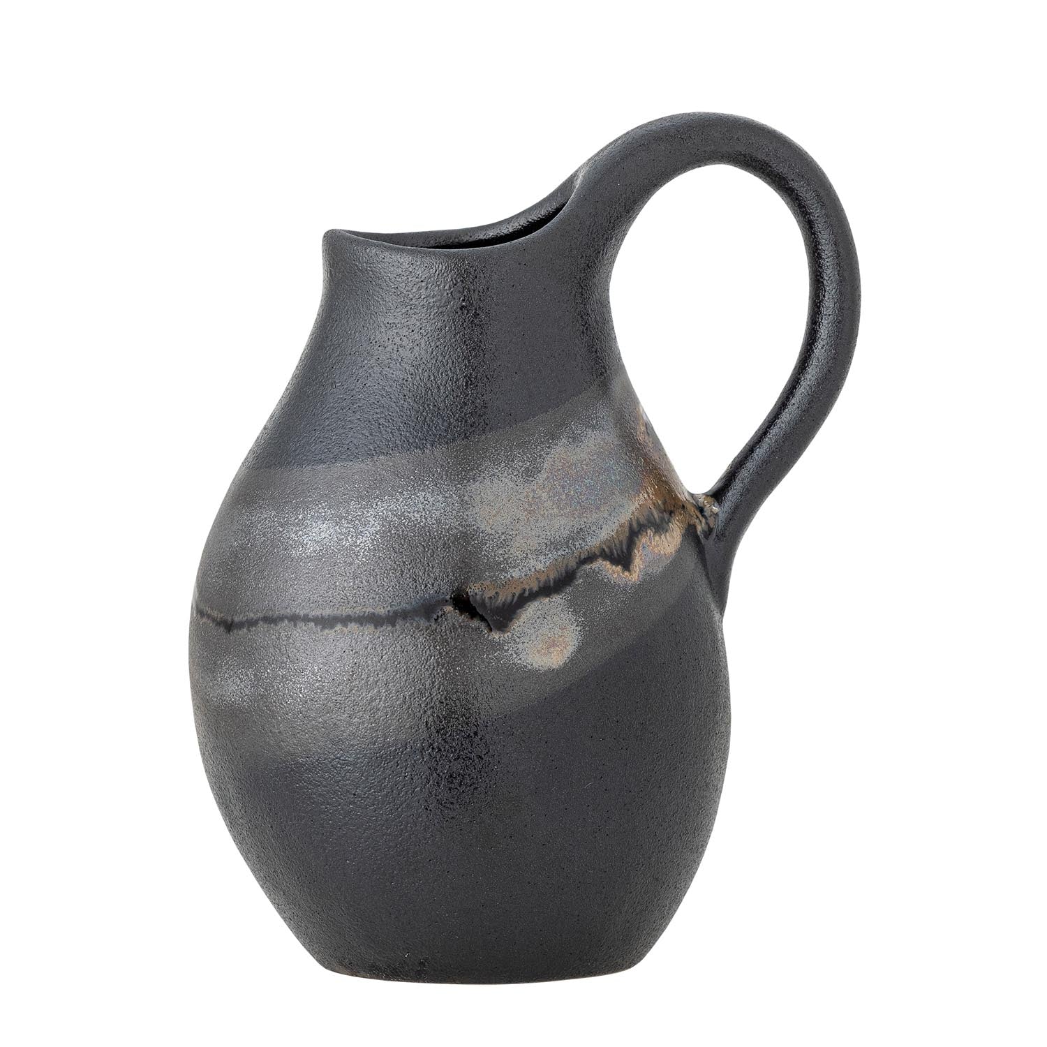 Alvena Vase, Braun, Steingut