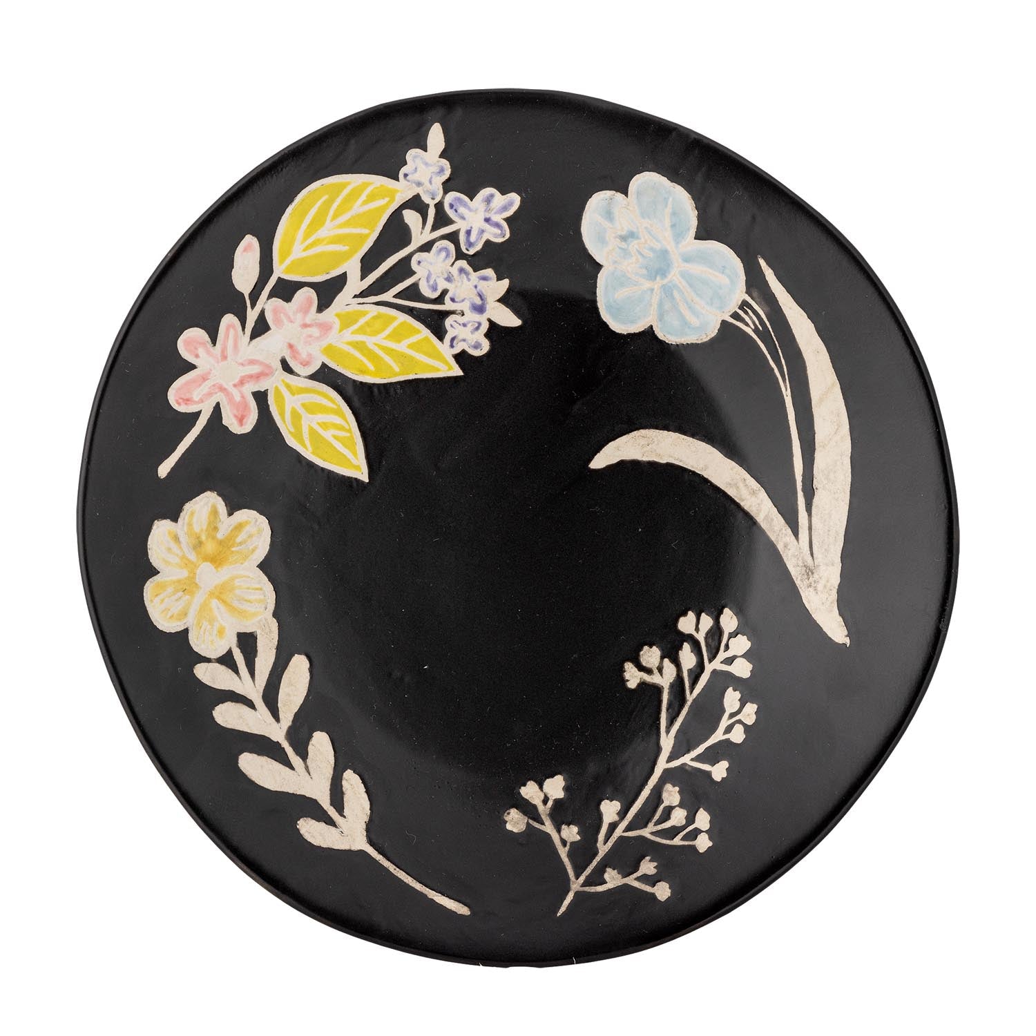 Amberly Serviertablett, Schwarz, Steingut in Schwarz präsentiert im Onlineshop von KAQTU Design AG. Käsezubehör ist von Bloomingville