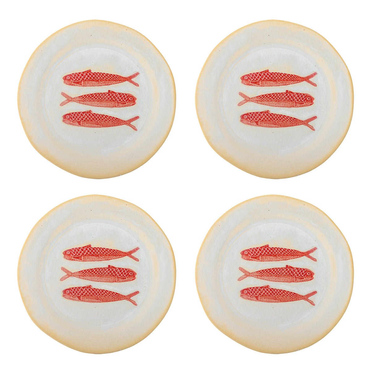 Hadden Teller, Rot, Steingut in Rot präsentiert im Onlineshop von KAQTU Design AG. Teller ist von Creative Collection