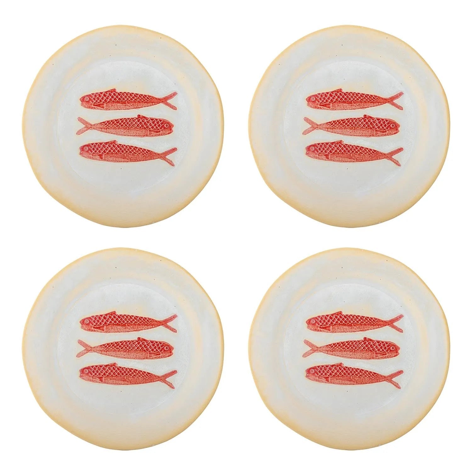 Hadden Teller, Rot, Steingut in Rot präsentiert im Onlineshop von KAQTU Design AG. Teller ist von Creative Collection