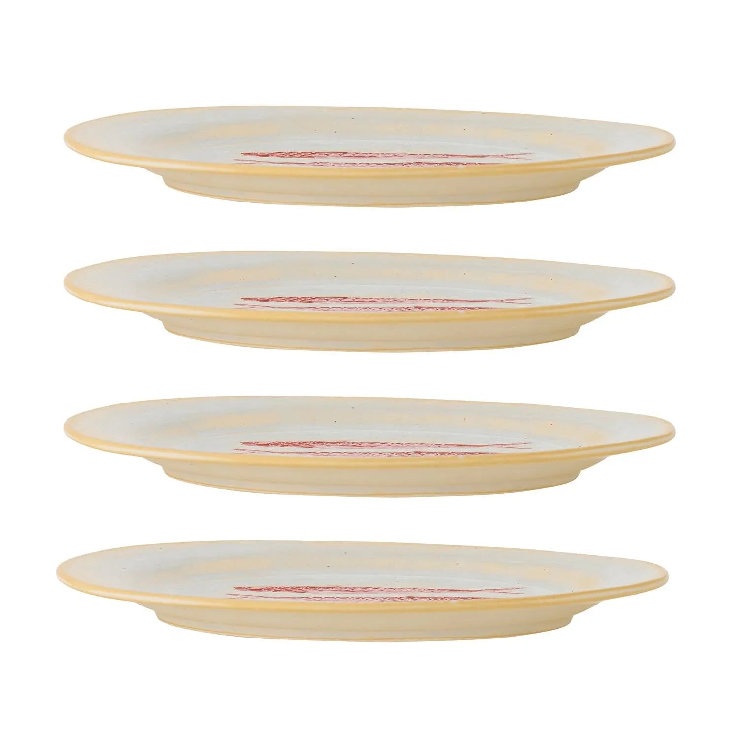 Hadden Teller, Rot, Steingut in Rot präsentiert im Onlineshop von KAQTU Design AG. Teller ist von Creative Collection