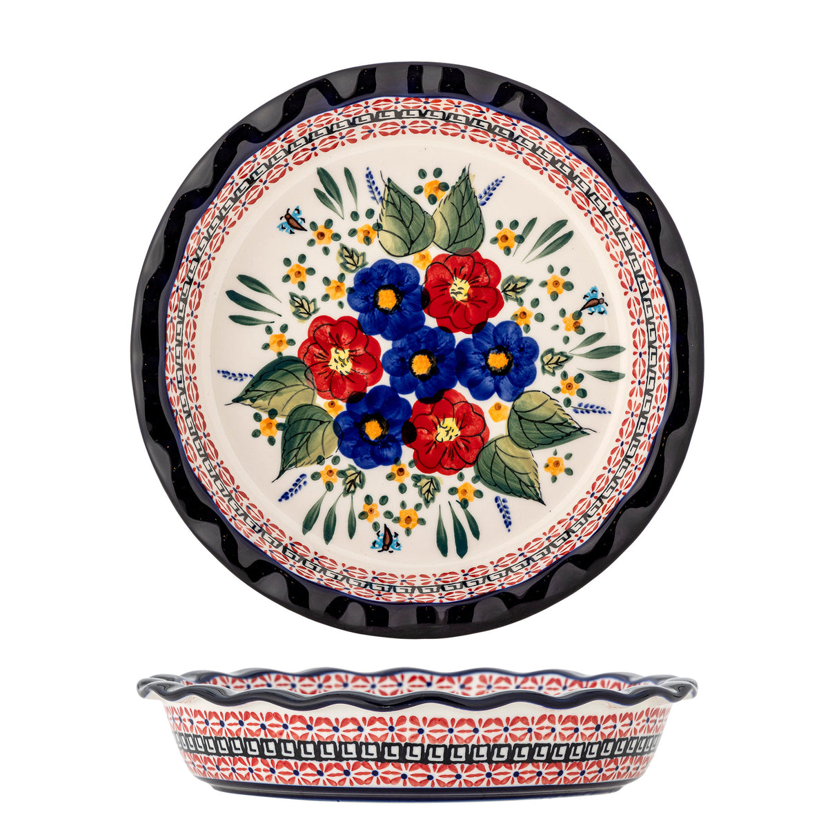 Florist Schale, Rot, Steingut in Rot präsentiert im Onlineshop von KAQTU Design AG. Schale ist von Creative Collection