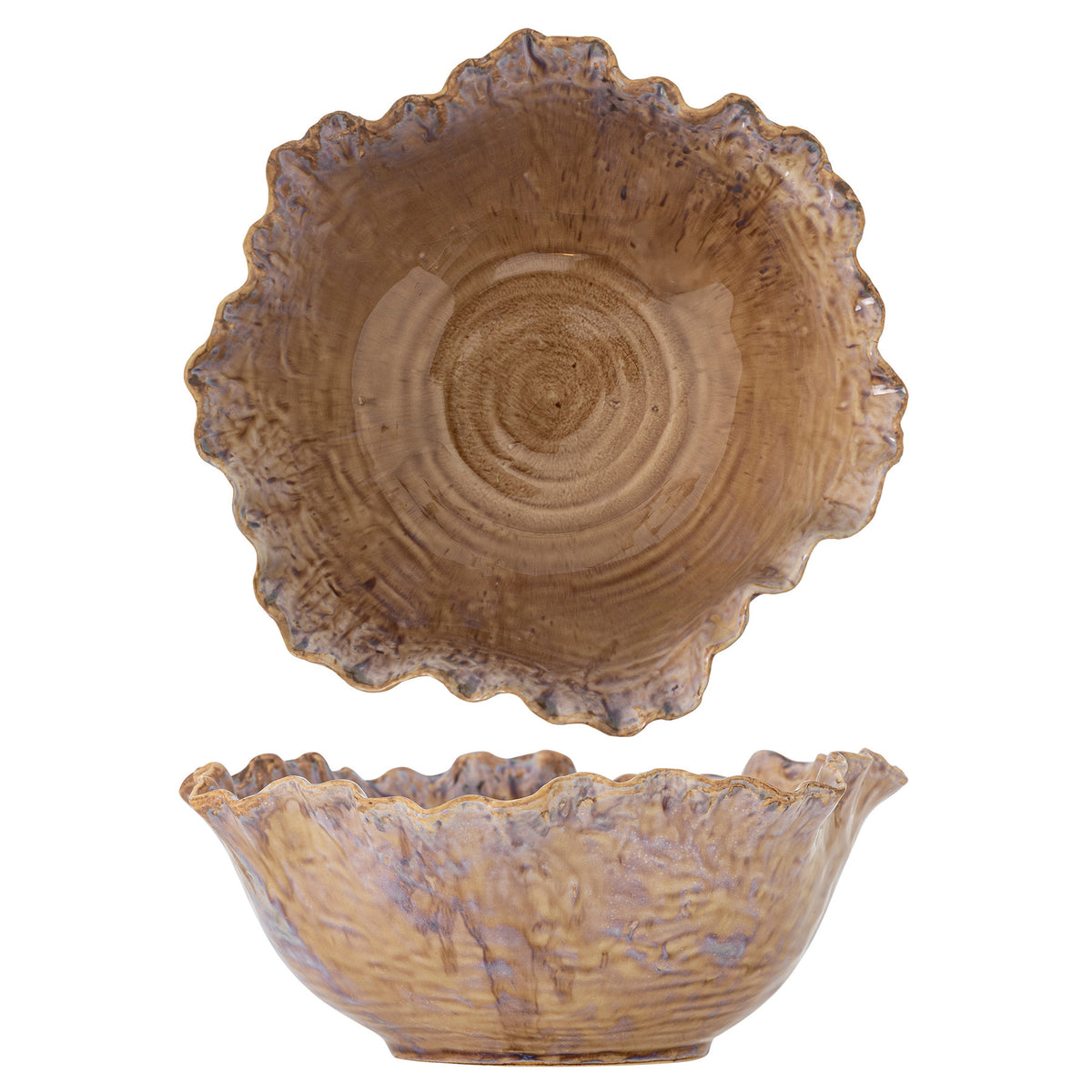 Nash Schale, Natur, Steingut in Natur präsentiert im Onlineshop von KAQTU Design AG. Schale ist von Bloomingville