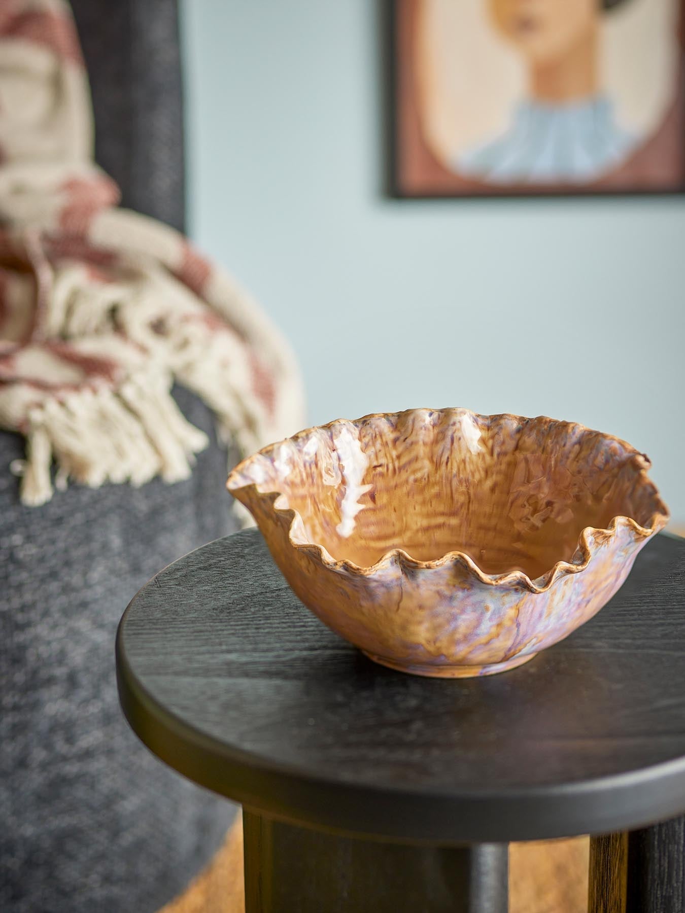 Nash Schale, Natur, Steingut in Natur präsentiert im Onlineshop von KAQTU Design AG. Schale ist von Bloomingville