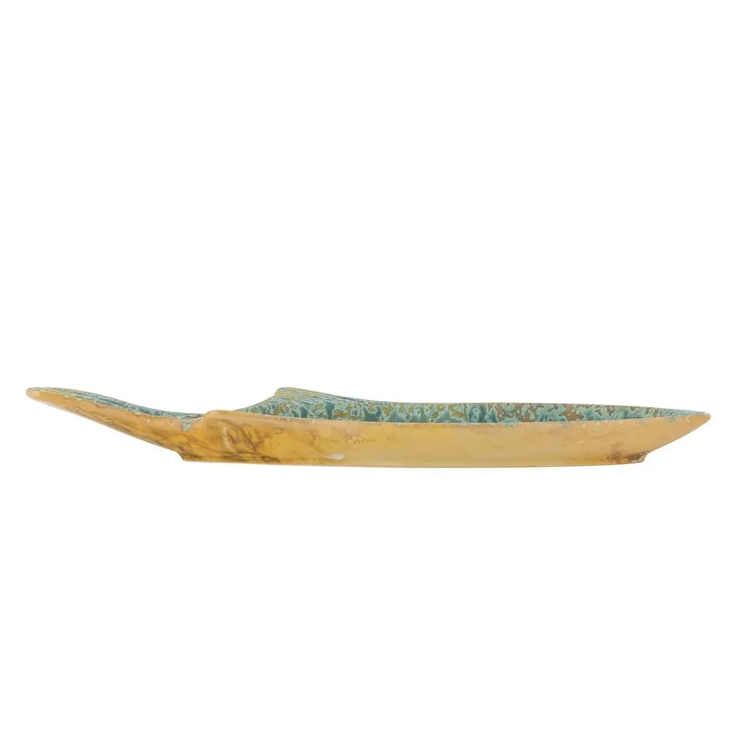 Hadden Servierplatte, Grün, Steingut in Grün präsentiert im Onlineshop von KAQTU Design AG. Tablett ist von Creative Collection
