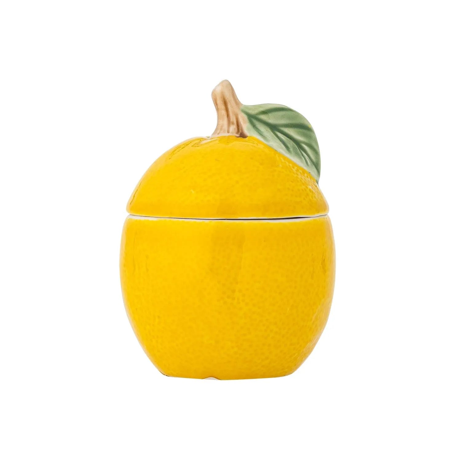 Limone Gefäß mit Deckel, Gelb, Steingut in Gelb präsentiert im Onlineshop von KAQTU Design AG. Kanne ist von Creative Collection