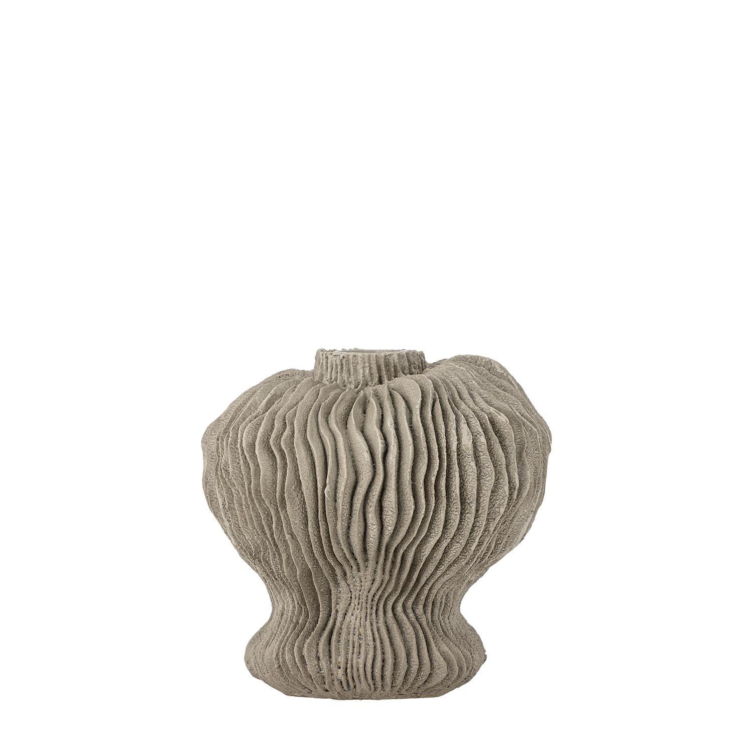 Briar Kerzenhalter, Grau, Polyresin