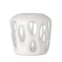Rohan Teelichthalter, Weiss, Recyceltes Glas