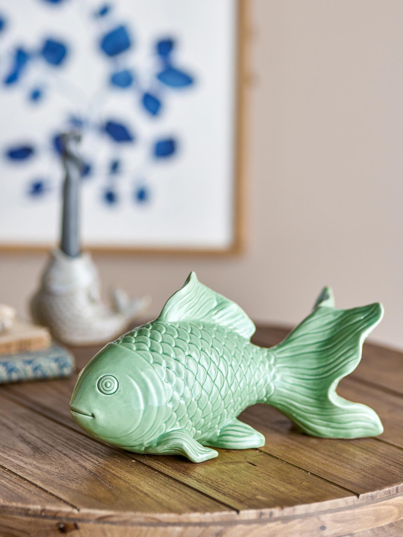 Sukey Deko, Grün, Steingut in Grün präsentiert im Onlineshop von KAQTU Design AG. Kunstgegenstände ist von Creative Collection