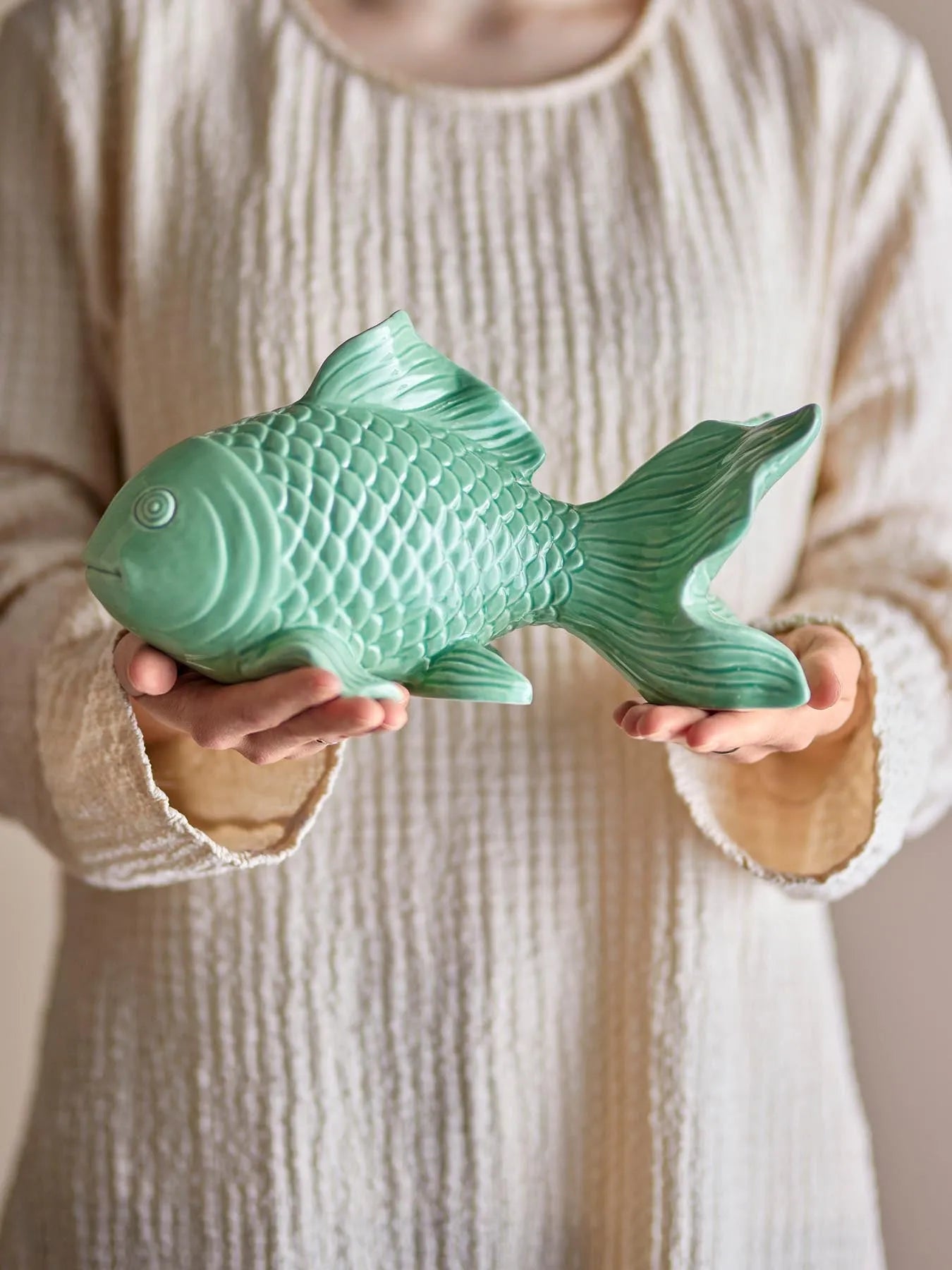 Sukey Deko, Grün, Steingut in Grün präsentiert im Onlineshop von KAQTU Design AG. Kunstgegenstände ist von Creative Collection