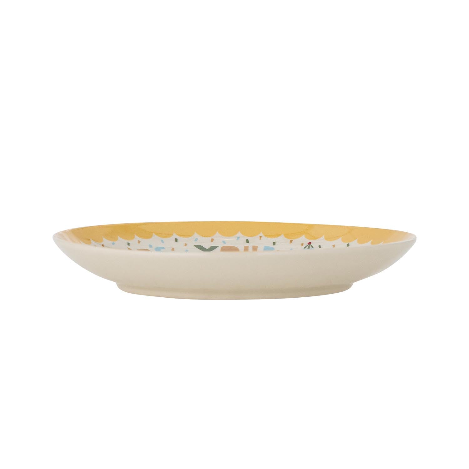 Celebrate Teller, Gelb, Steingut in Gelb präsentiert im Onlineshop von KAQTU Design AG. Teller ist von Bloomingville Mini