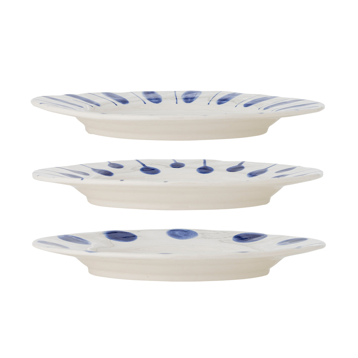 Linora Teller, Blau, Steingut in Blue präsentiert im Onlineshop von KAQTU Design AG. Teller ist von Creative Collection