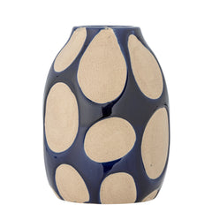 Bashir Vase, Blau, Steingut