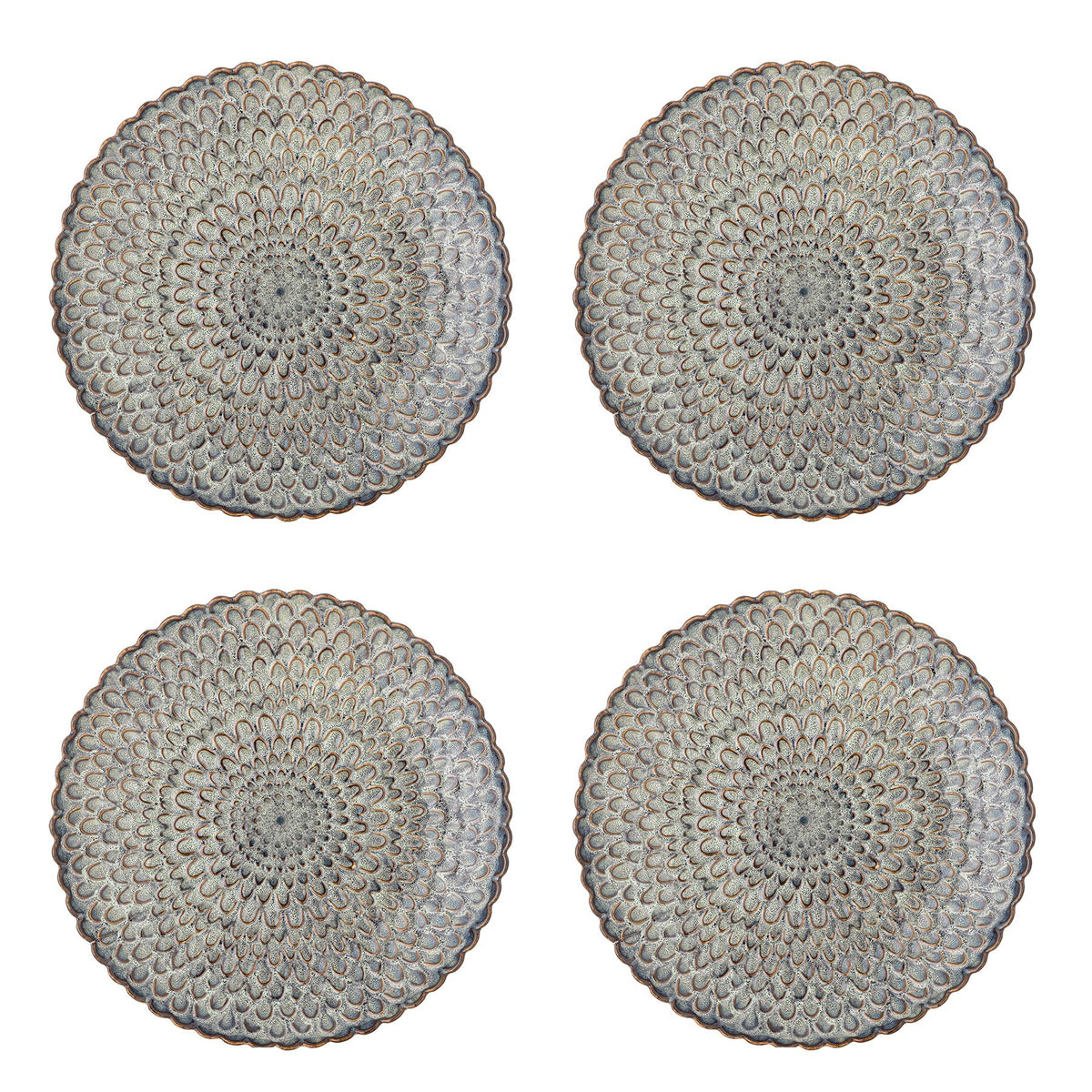 Katrina Teller, Grau, Steingut in Grey präsentiert im Onlineshop von KAQTU Design AG. Teller ist von Creative Collection