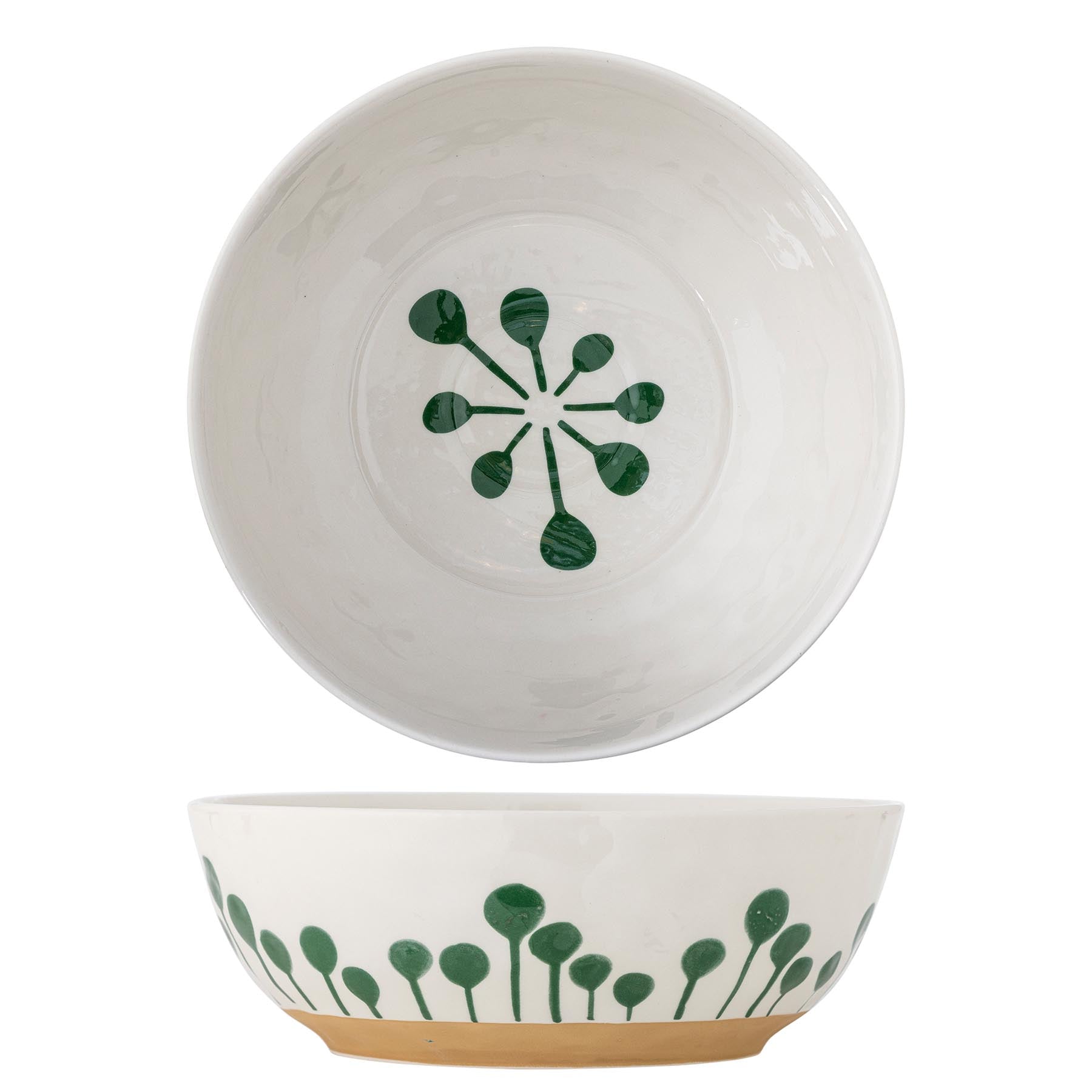 Linora Schale, Grün, Steingut in Green präsentiert im Onlineshop von KAQTU Design AG. Schale ist von Creative Collection