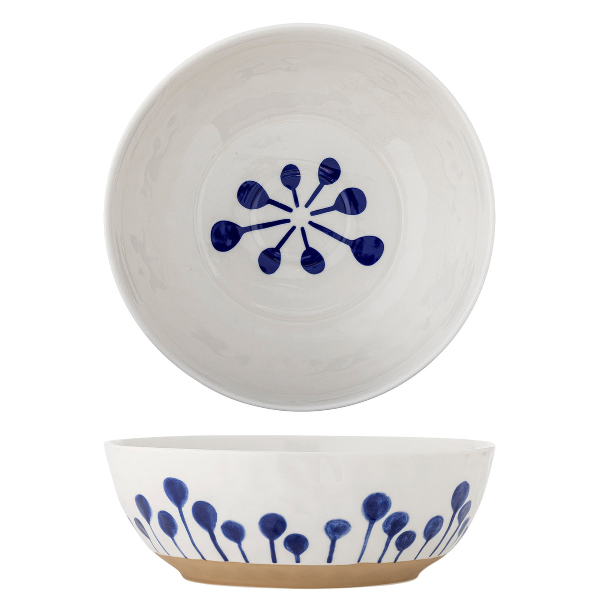 Linora Schale, Blau, Steingut in Blue präsentiert im Onlineshop von KAQTU Design AG. Schale ist von Creative Collection