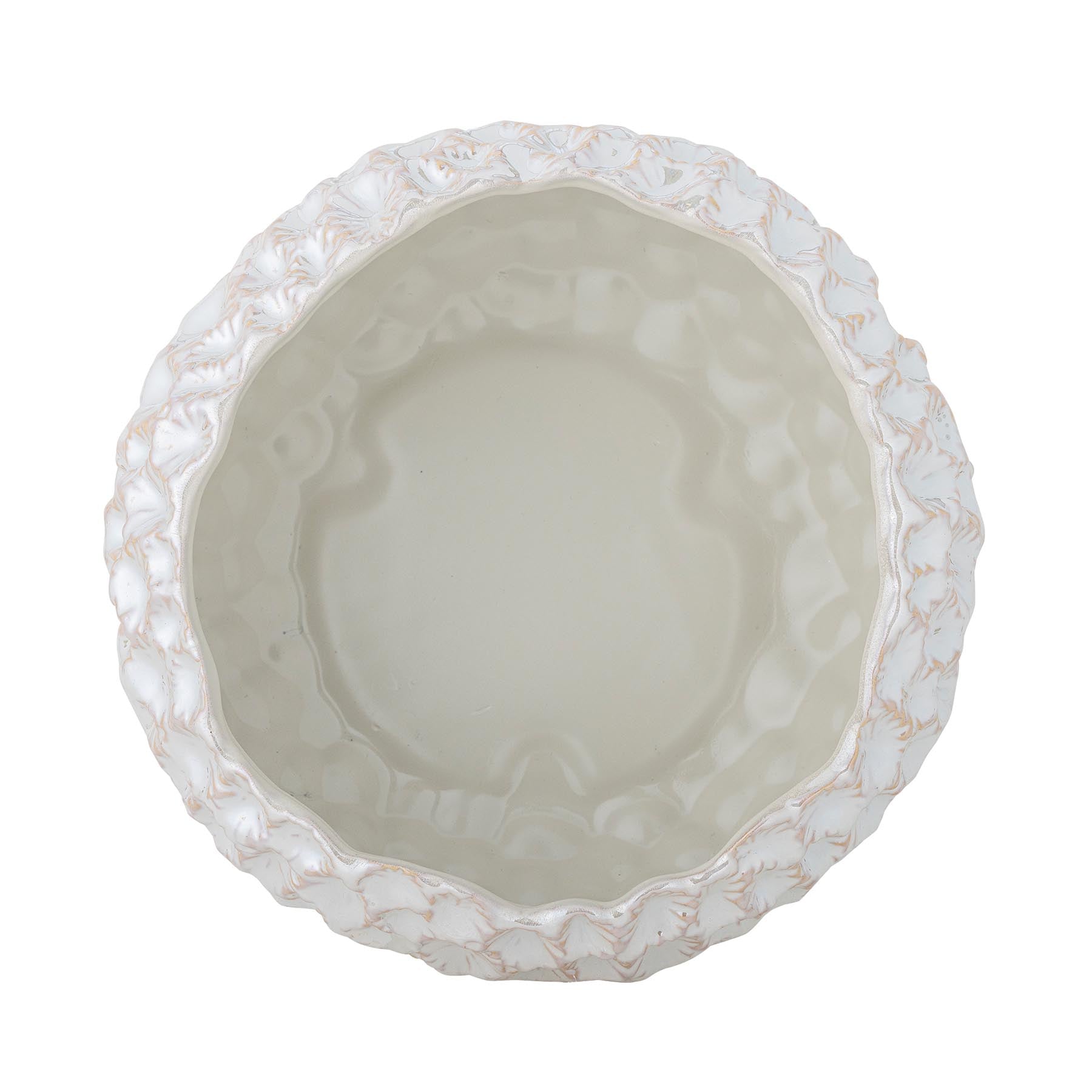 Lowen Schale, Weiß, Steingut in White präsentiert im Onlineshop von KAQTU Design AG. Schale ist von Bloomingville