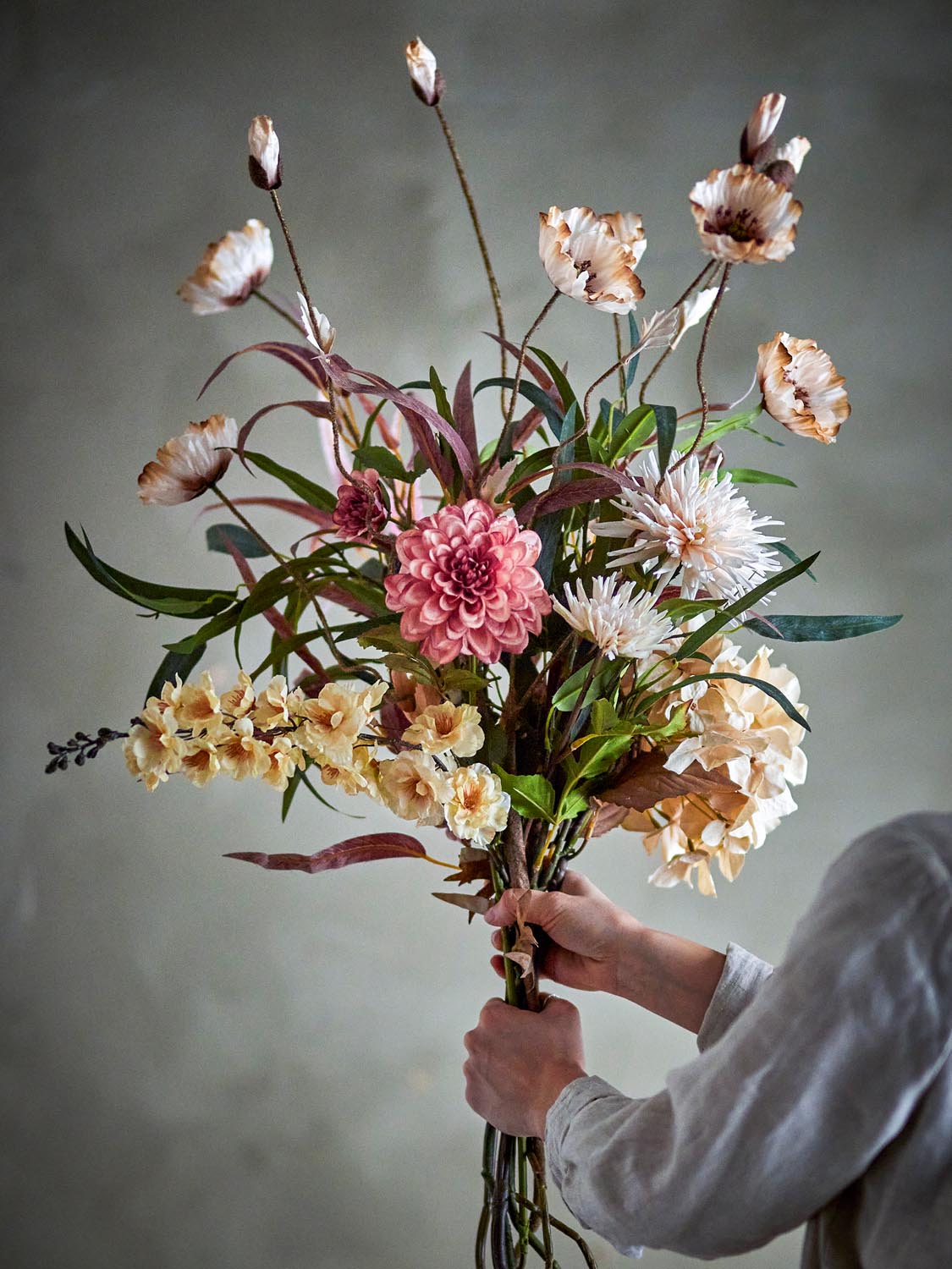 Hazy Blumenstrauß, Natur, Künstliche Blumen in Nature präsentiert im Onlineshop von KAQTU Design AG. Kunstpflanze ist von Bloomingville