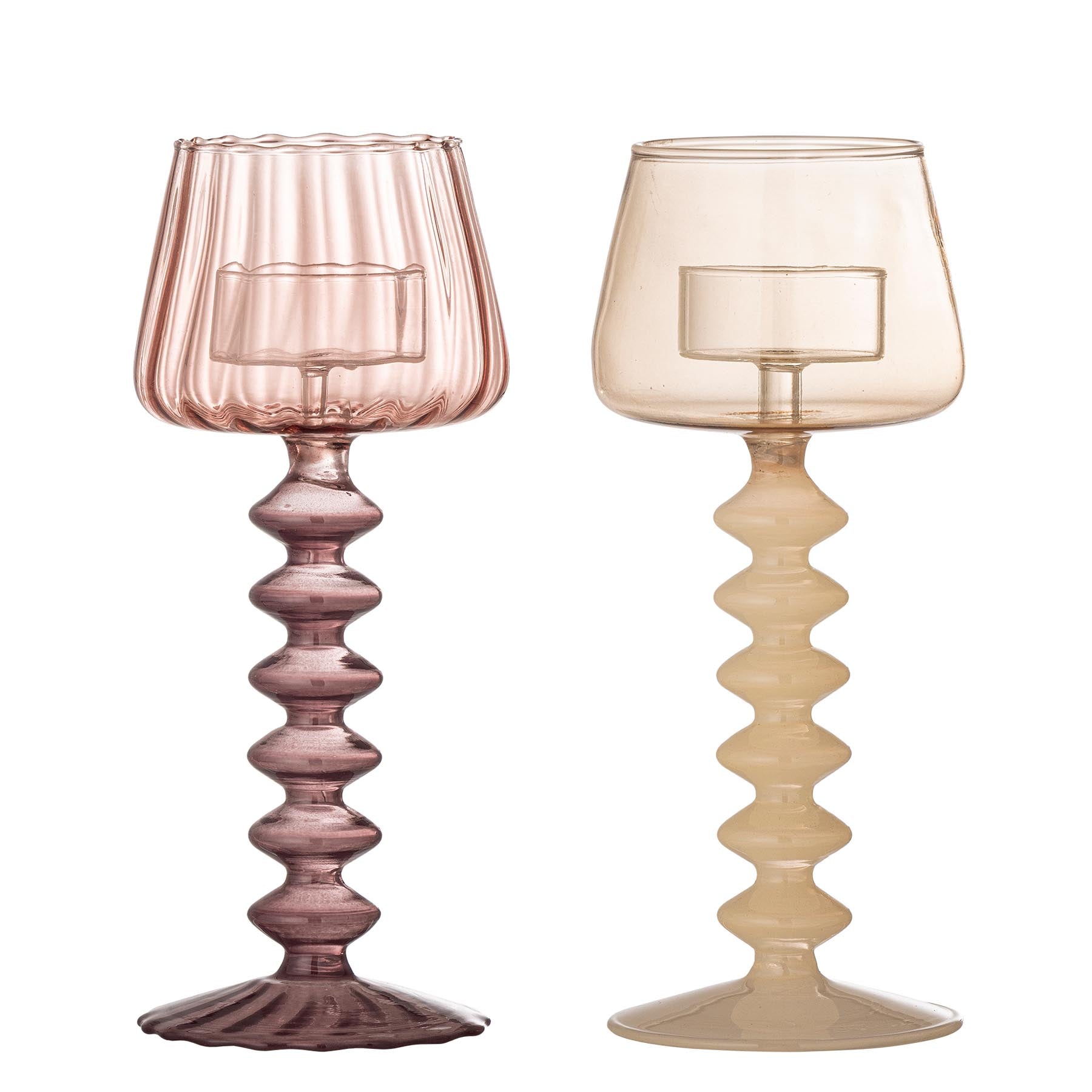 Daze Teelichthalter, Rose, Glas in Rose präsentiert im Onlineshop von KAQTU Design AG. Kerzenständer ist von Creative Collection