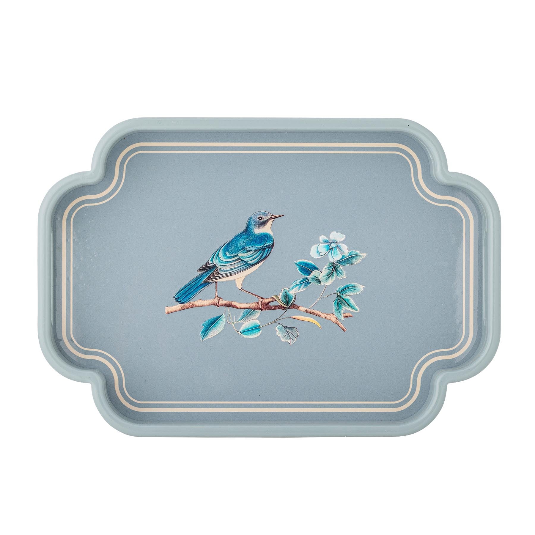 Meggie Tablett, Blau, MDF in Blue präsentiert im Onlineshop von KAQTU Design AG. Tablett ist von Creative Collection