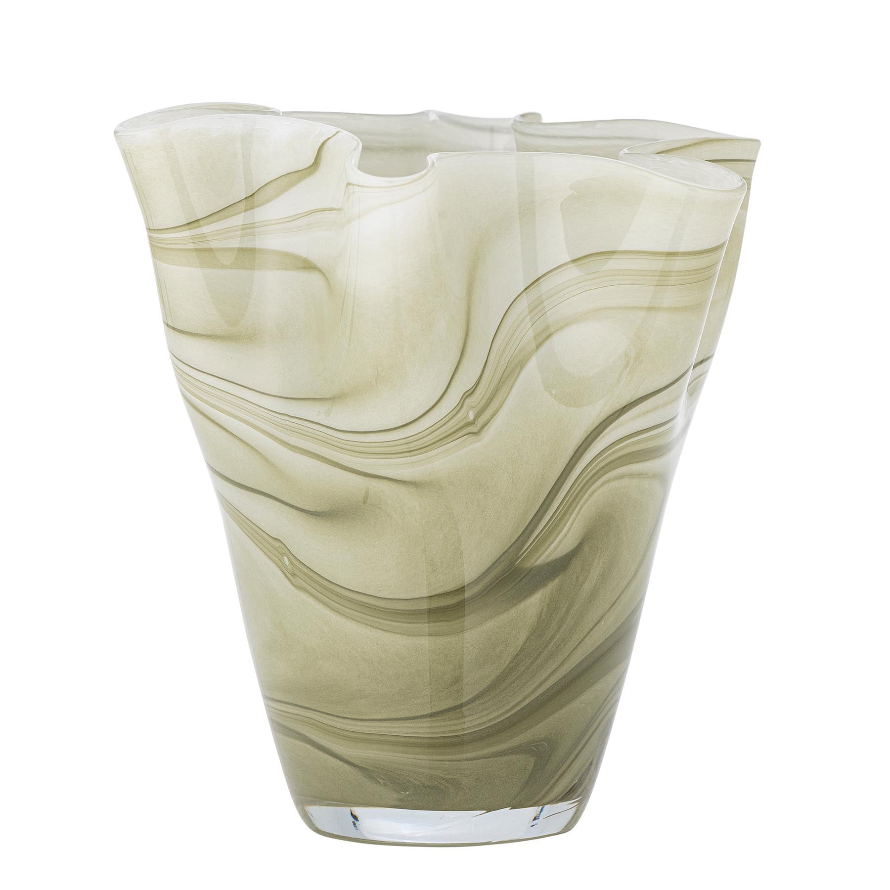 Toryn Vase, Grün, Glas in Green präsentiert im Onlineshop von KAQTU Design AG. Vase ist von Creative Collection