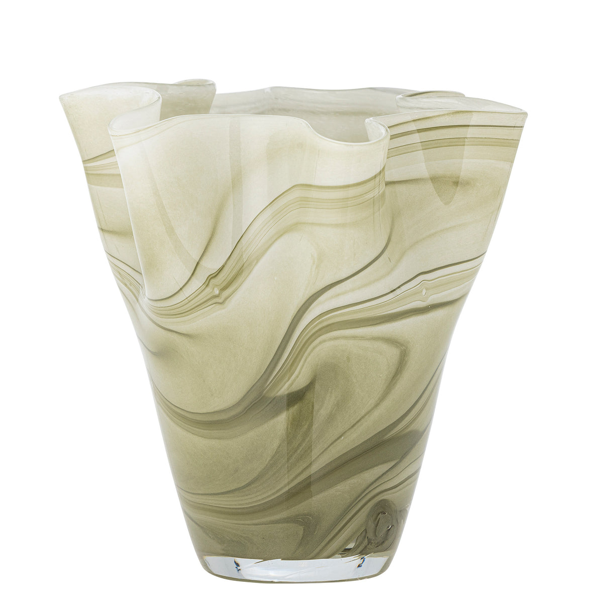 Toryn Vase, Grün, Glas in Green präsentiert im Onlineshop von KAQTU Design AG. Vase ist von Creative Collection