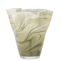 Toryn Vase, Grün, Glas