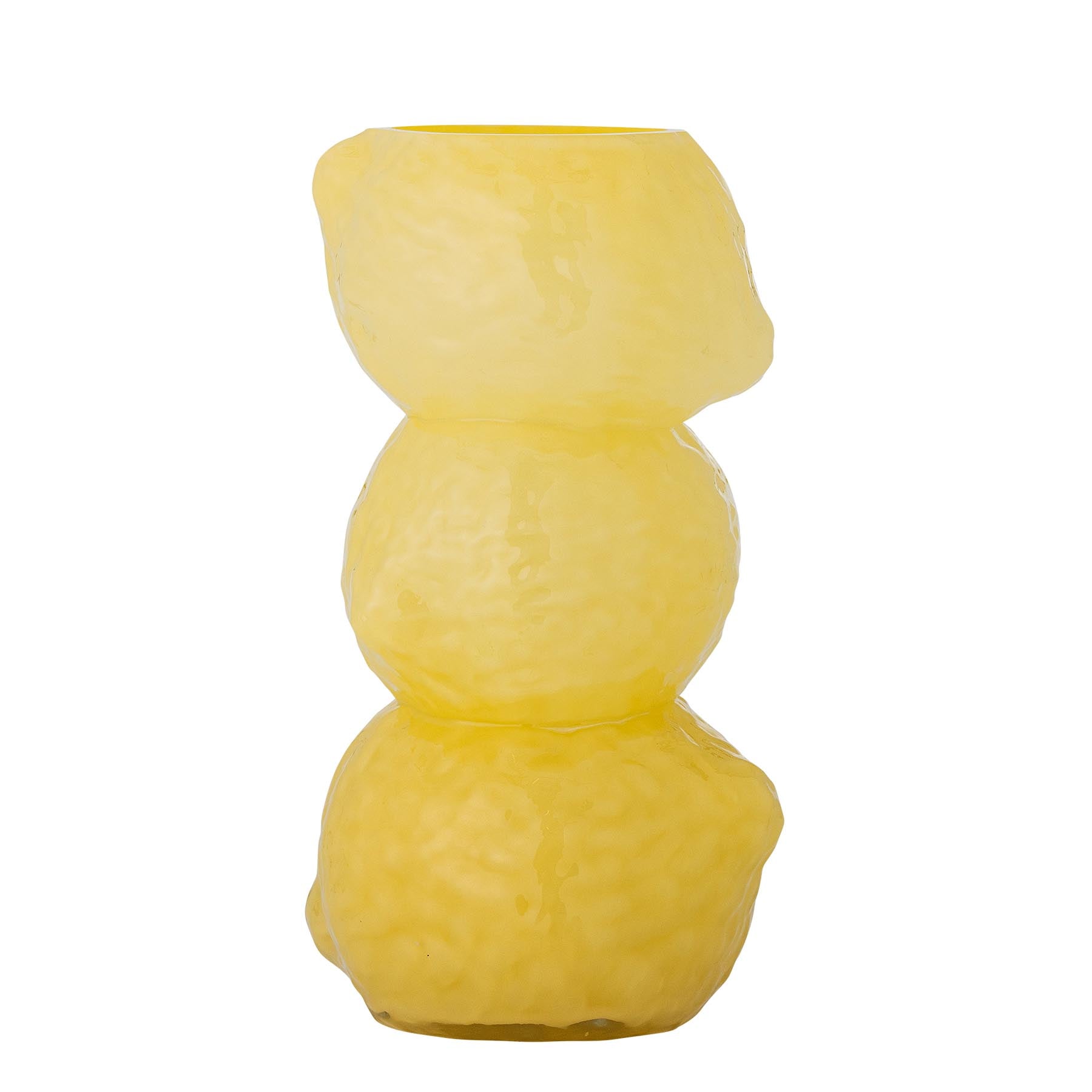 Limone Vase, Gelb, Glas in Yellow präsentiert im Onlineshop von KAQTU Design AG. Vase ist von Creative Collection
