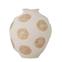 Byron Vase, Beige, Steingut