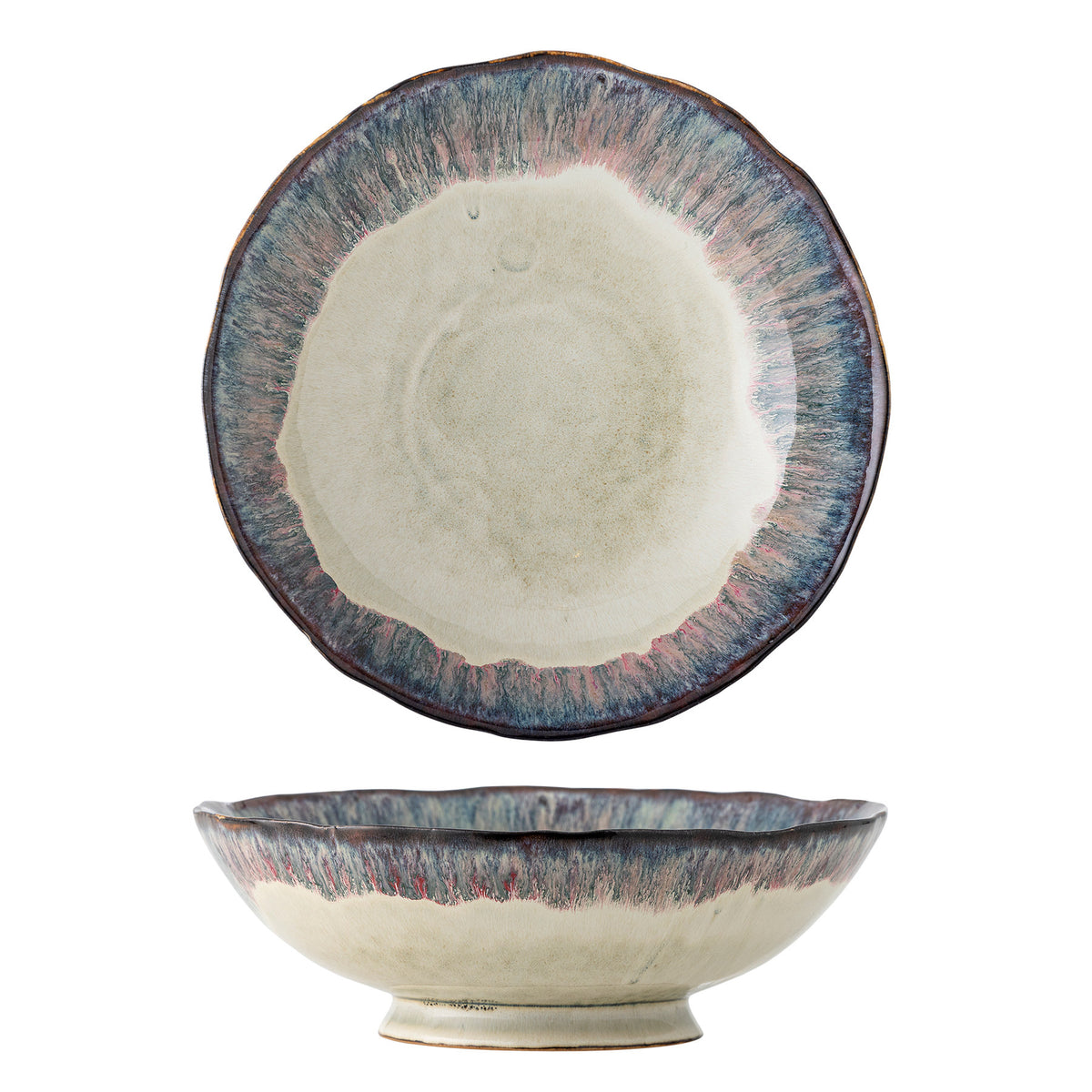 Imogen Schale, Bunt, Steingut in Multi präsentiert im Onlineshop von KAQTU Design AG. Schale ist von Bloomingville
