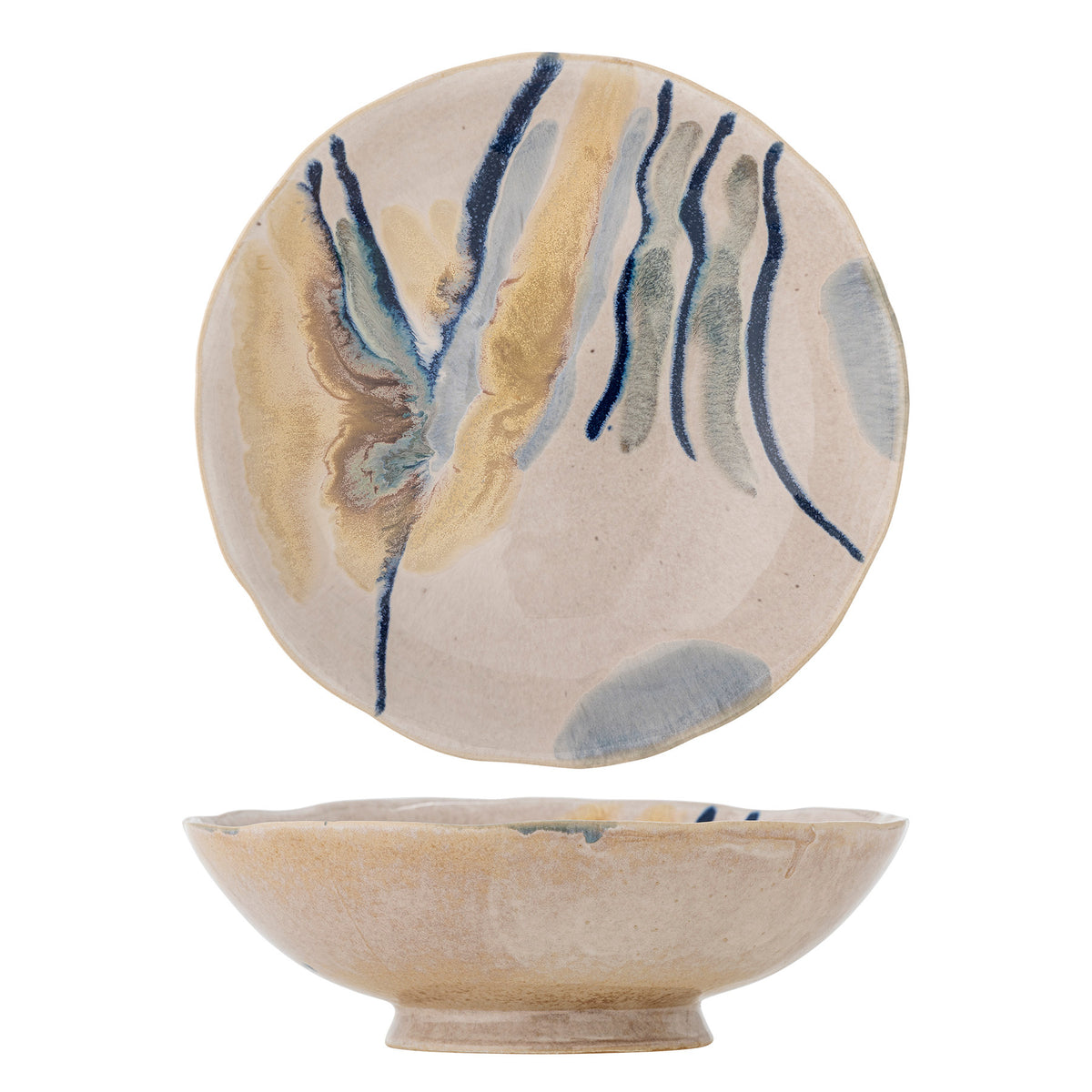 Imogen Schale, Bunt, Steingut in Multi präsentiert im Onlineshop von KAQTU Design AG. Schale ist von Bloomingville