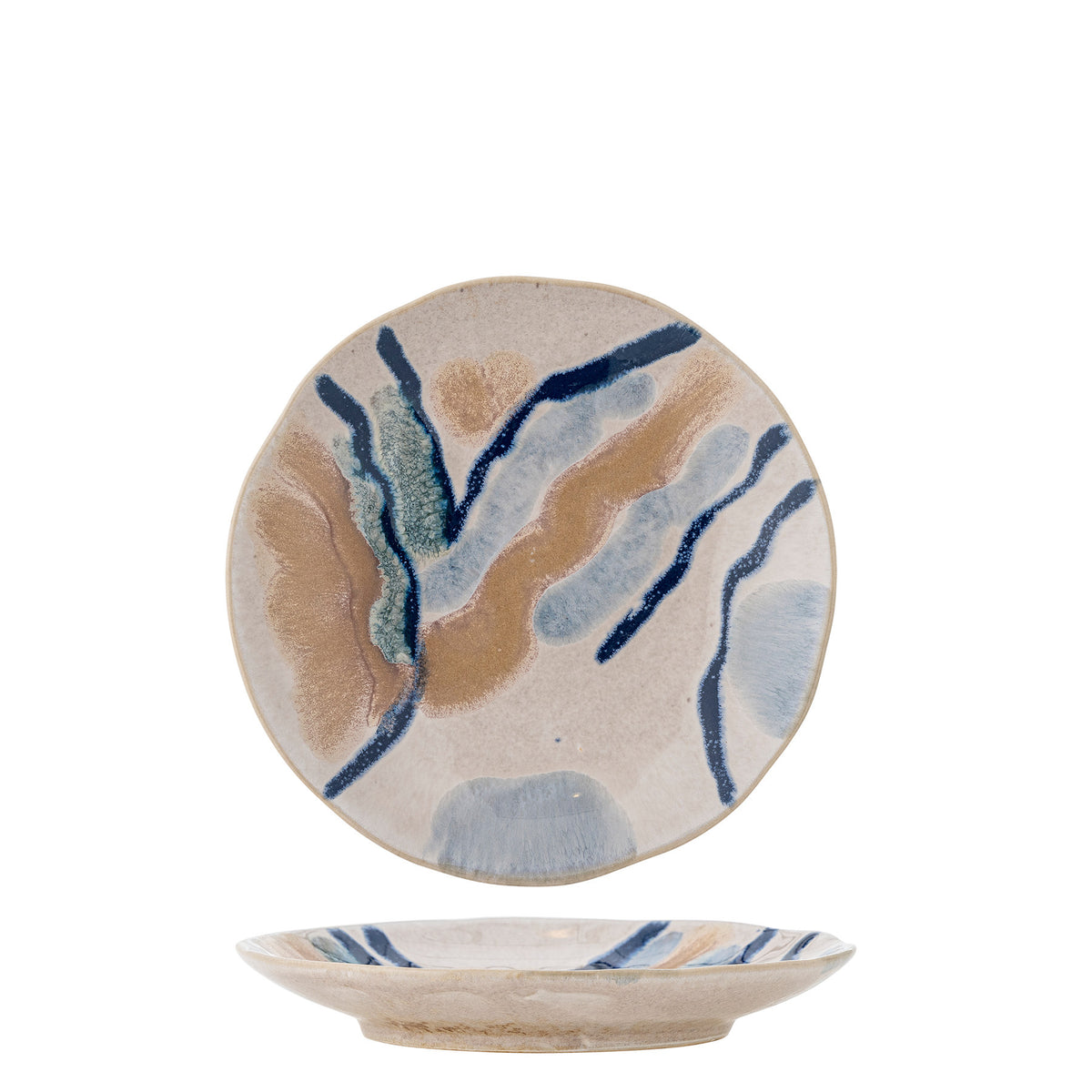 Imogen Teller, Bunt, Steingut in Multi präsentiert im Onlineshop von KAQTU Design AG. Teller ist von Bloomingville