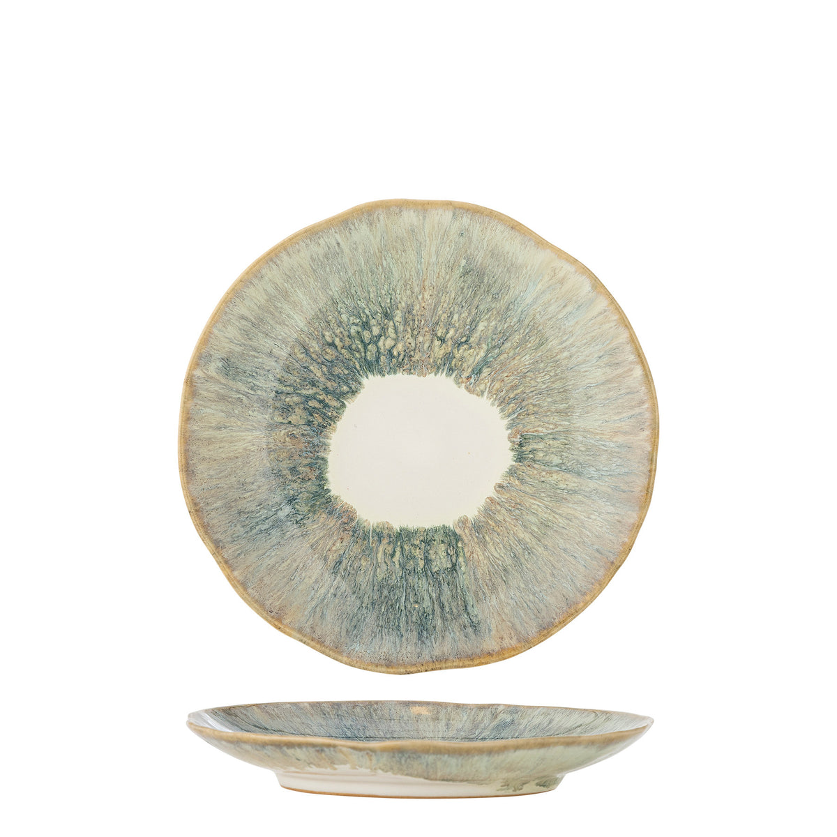 Imogen Teller, Bunt, Steingut in Multi präsentiert im Onlineshop von KAQTU Design AG. Teller ist von Bloomingville