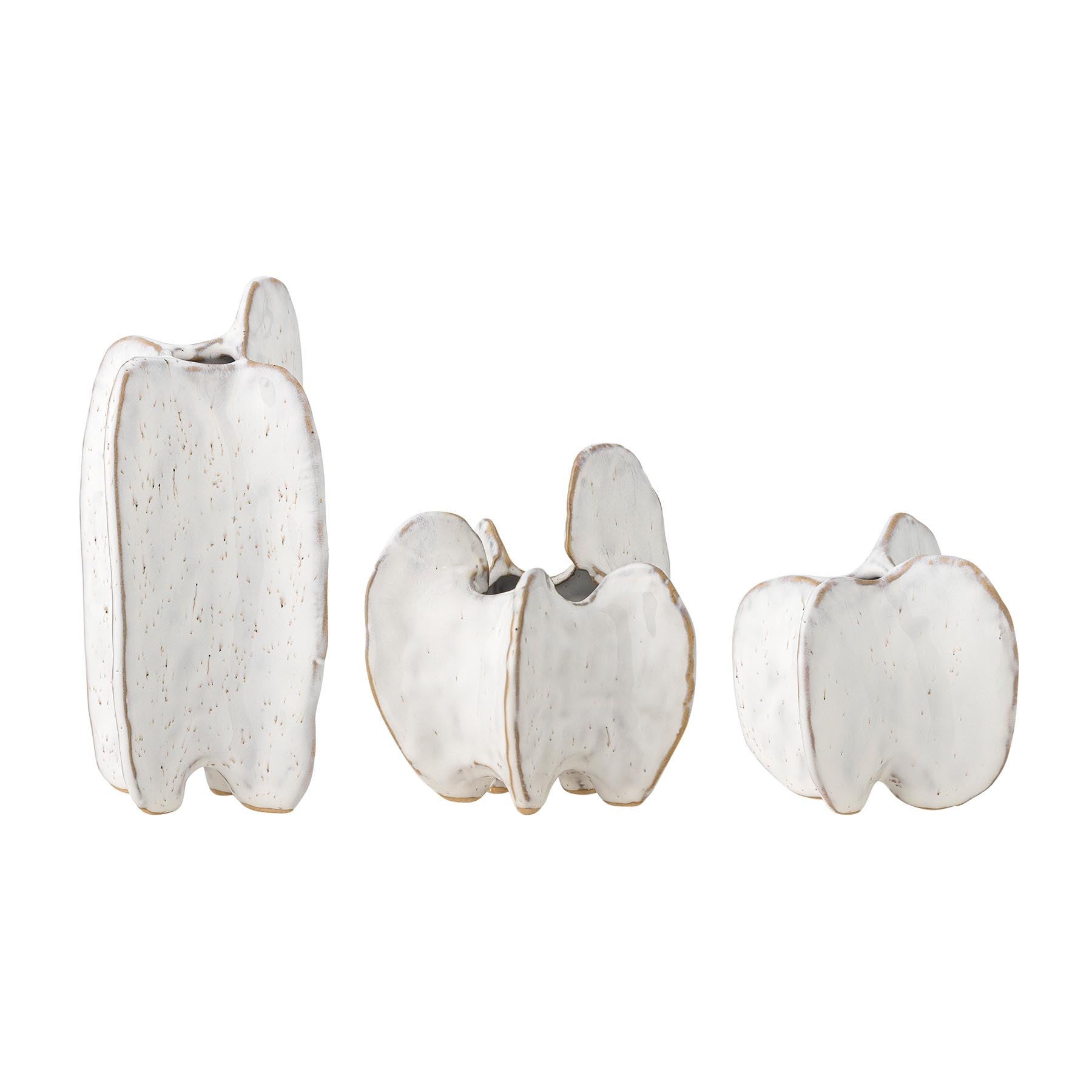 Jayce Vase, Weiß, Steingut in White präsentiert im Onlineshop von KAQTU Design AG. Vase ist von Bloomingville