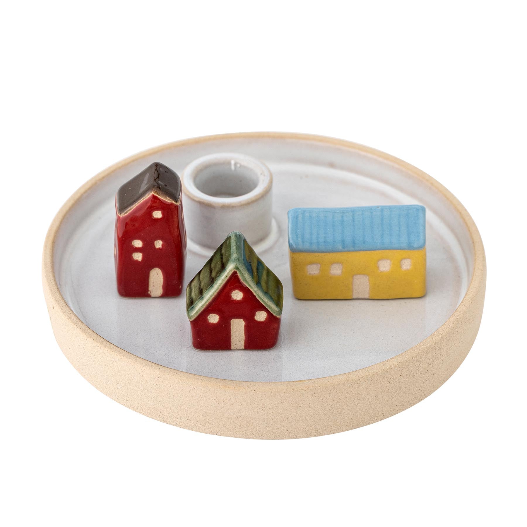 Coze Kerzenhalter, Weiß, Steingut in White präsentiert im Onlineshop von KAQTU Design AG. Kerzenständer ist von Bloomingville