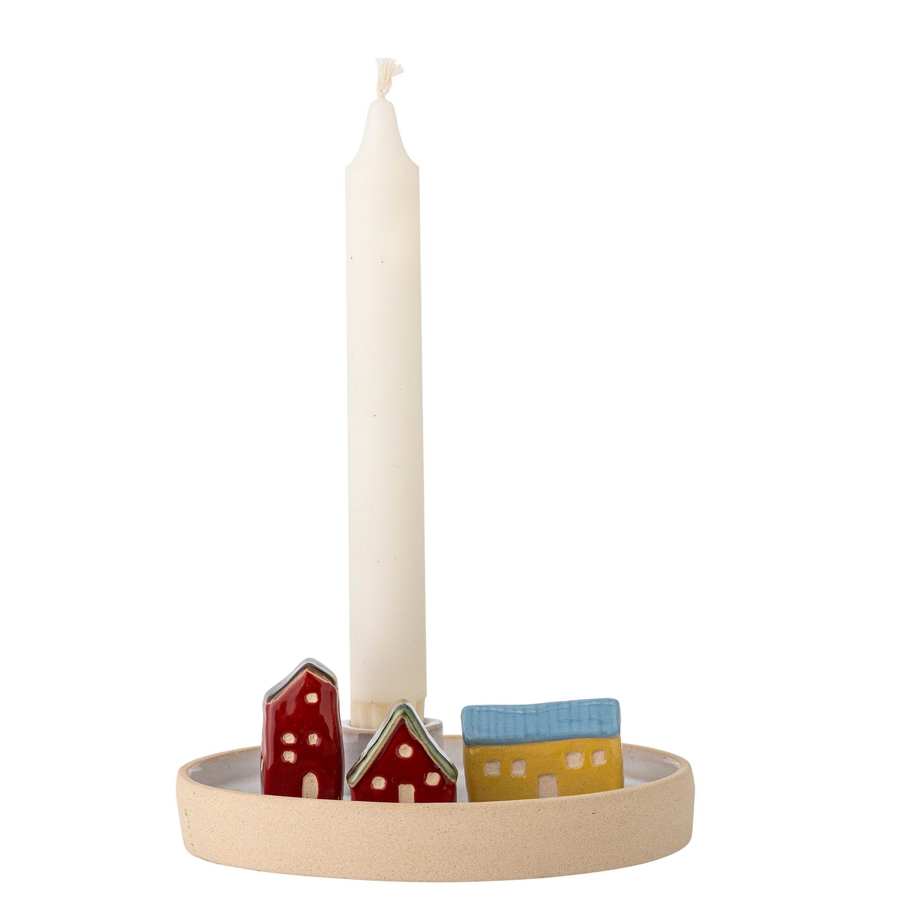 Coze Kerzenhalter, Weiß, Steingut in White präsentiert im Onlineshop von KAQTU Design AG. Kerzenständer ist von Bloomingville