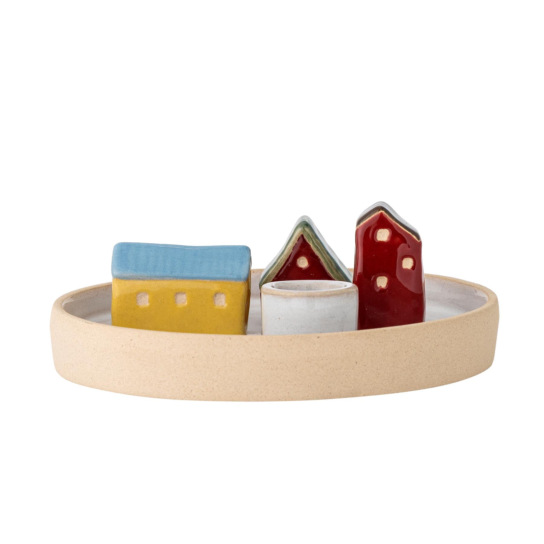 Coze Kerzenhalter, Weiß, Steingut in White präsentiert im Onlineshop von KAQTU Design AG. Kerzenständer ist von Bloomingville